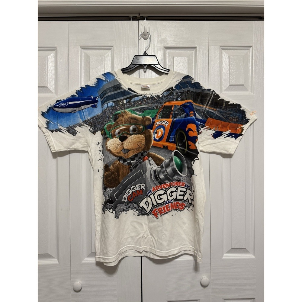 Nascar Vintage‎ 90s 00s Digger Friends Fox Race Car Racing Racer Tee Sz X-Large